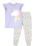 Kız Çocuk Unicorn Desenli Pijama Takımı 1 - 8 Yaş Aralığı Mor