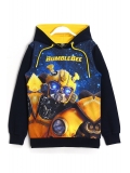 Bumblebee 3D Baskılı Erkek Çocuk Sweatshirt 5 - 10 Yaş Lacivert