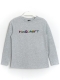 Kız Çocuk Minecraft Payetli Mevsimlik Sweatshirt. Gri Renk.