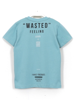 Wasted Feeling Slogan Baskılı Erkek Çocuk Yazlık 2'li Takım, Bebe Mavisi Renk.