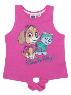 Paw Patrol Everest Skye Baskılı Bağlamalı Bebek Bluz. Pembe Renk.