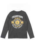 Champions College League Kabartma Baskılı Mevsimlik Erkek Çocuk Sweatshirt Antrasit